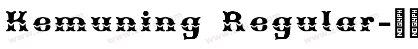 Kemuning Regular字体转换